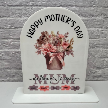 Mothers Day Plaque with personalisation