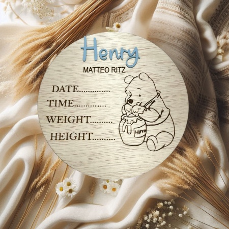 Baby Announcement - Pooh