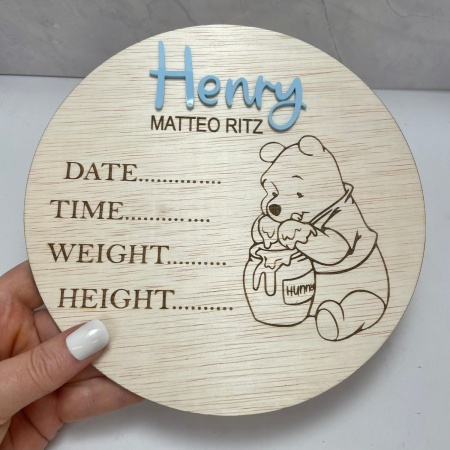 Baby Announcement - Pooh