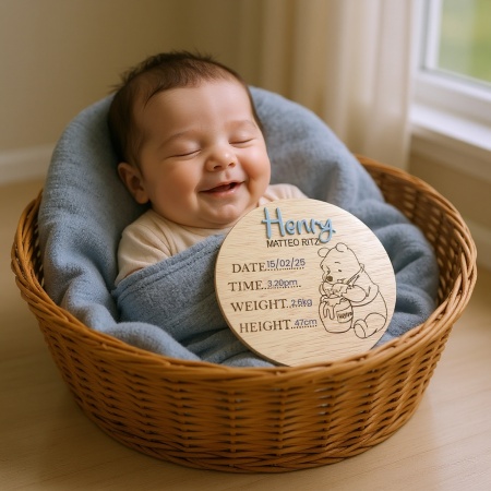 Baby Announcement - Pooh