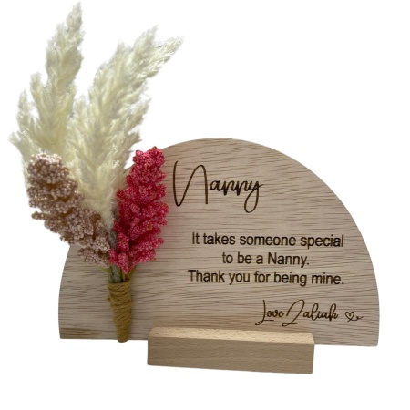 Nanna Mini Bouquet Plaque