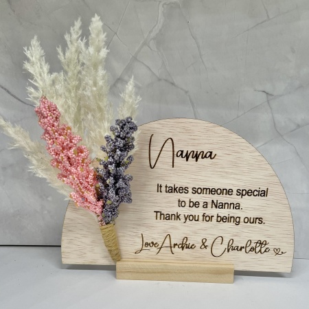 Nanna Mini Bouquet Plaque