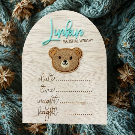 Baby Announcement - Teddy