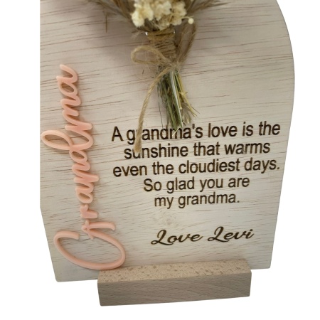Grandmas Love Plaque