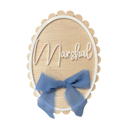 Baby Announcement Name Plaque