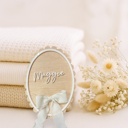 Baby Announcement Name Plaque