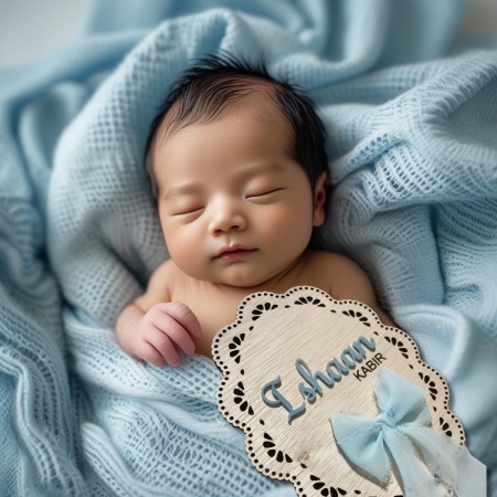 Baby Announcement Oval Plaque