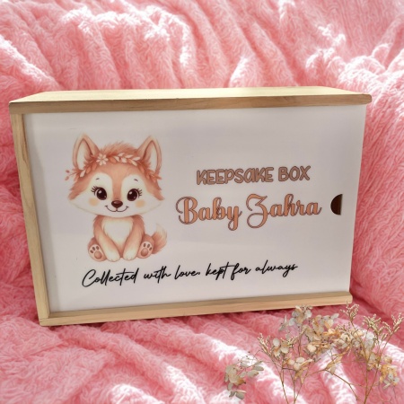 Keepsake Box - Baby Animals Personalised