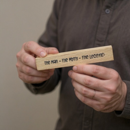 Personalised wood pen and box
