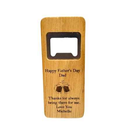 Personalised Wood Bottle Opener