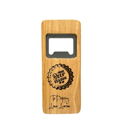 Personalised Wood Bottle Opener