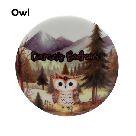 Personalised Bedroom Plaque - Woodland Creatures