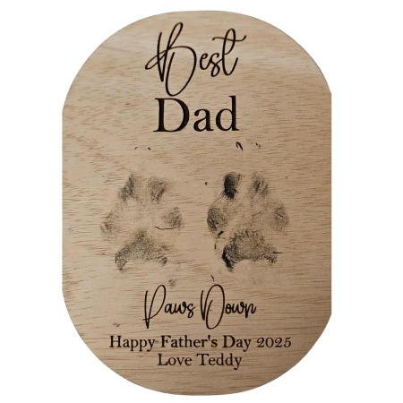 Pet Plaque for Mum or Dad - Paws Down
