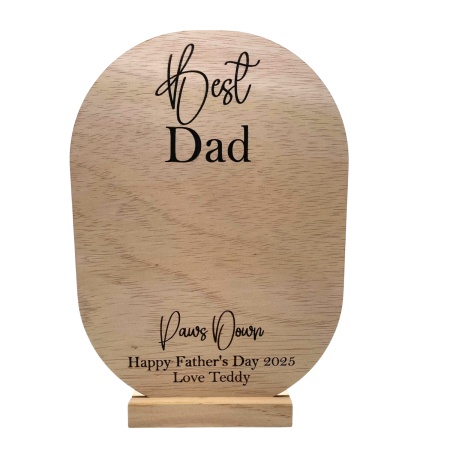 Pet Plaque for Mum or Dad - Paws Down