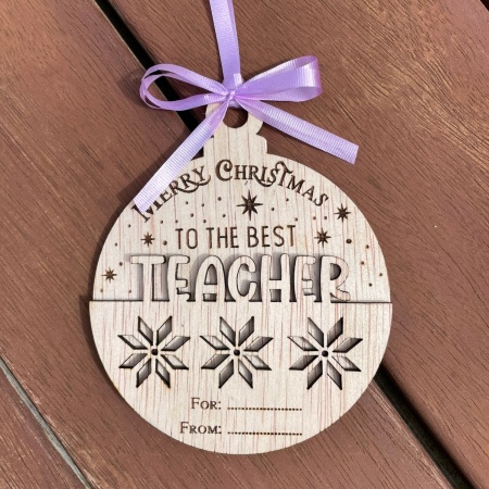 Teacher Personalised Ornament Gift