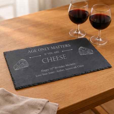 Engraved Slate Cheese Board Personalised