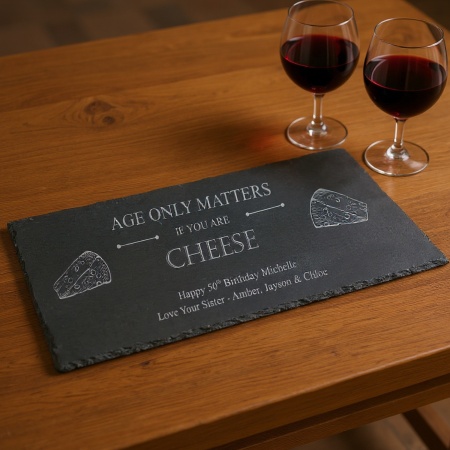 Engraved Slate Cheese Board Personalised