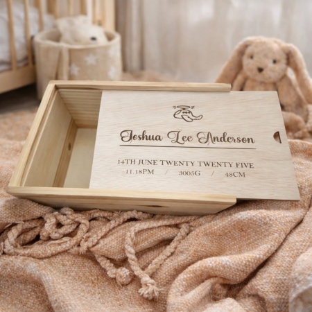 Personalised Baby Keepsake Box | Baby Shower Gift | 3 Designs