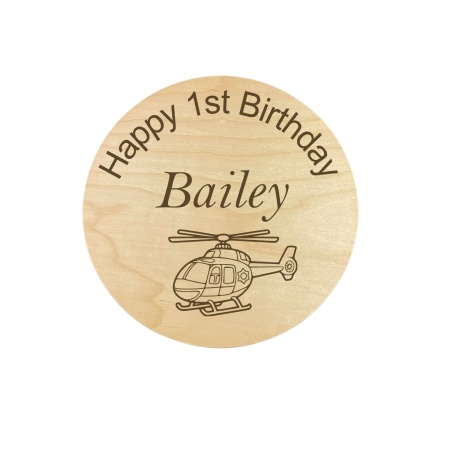 Kids Wood Stool - Personalised Engraved