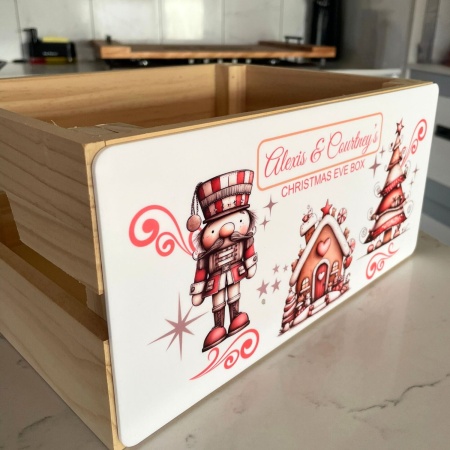 Personalised Christmas Eve Box – Nutcracker, Gingerbread House and Tree Design