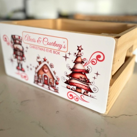 Personalised Christmas Eve Box – Nutcracker, Gingerbread House and Tree Design