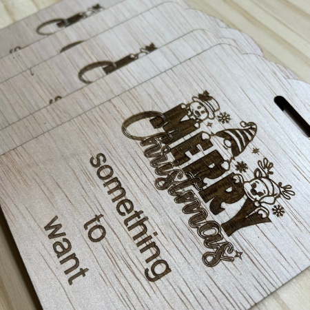 Wooden Christmas Gift Rule Tags – Set of 5