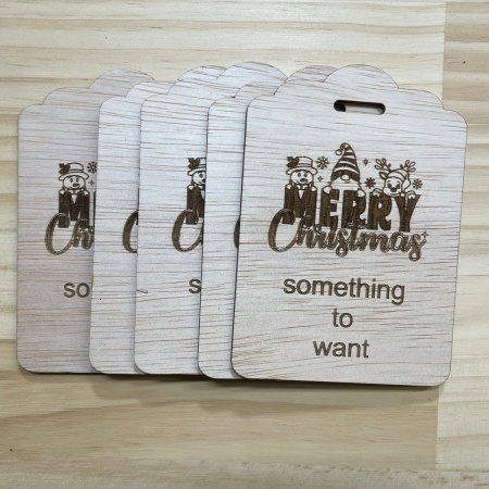 Wooden Christmas Gift Rule Tags – Set of 5