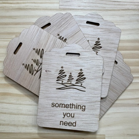 Minimalist Wooden Christmas Tags - 5 Rule Gifting
