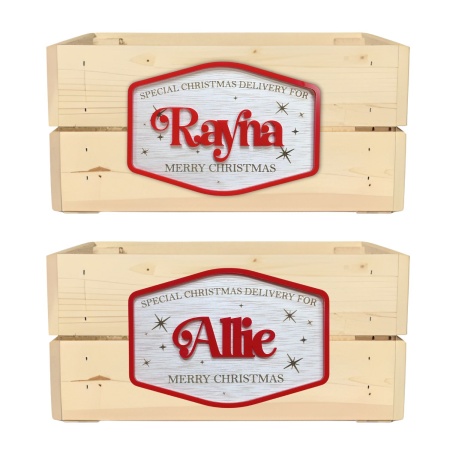 Personalised Christmas Crate – Custom Santa Delivery Crate