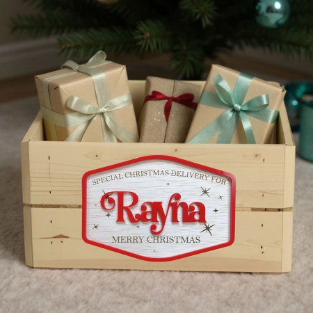 Personalised Christmas Crate – Custom Santa Delivery Crate