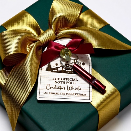 Official North Pole Conductor’s Whistle Tag – Christmas Polar Express Gift