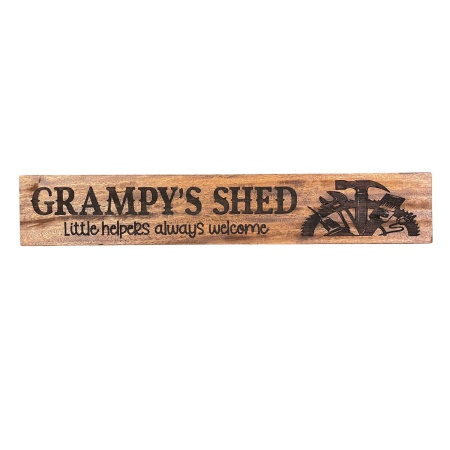 Personalised Shed Sign – Custom Name Engraved