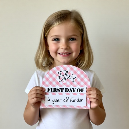 Personalised First and Last Day Board – Reusable Milestone Sign