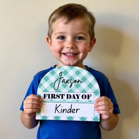 Personalised First and Last Day Board – Reusable Milestone Sign