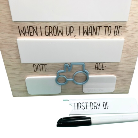 First and Last Day of School Name Board – Reusable Keepsake