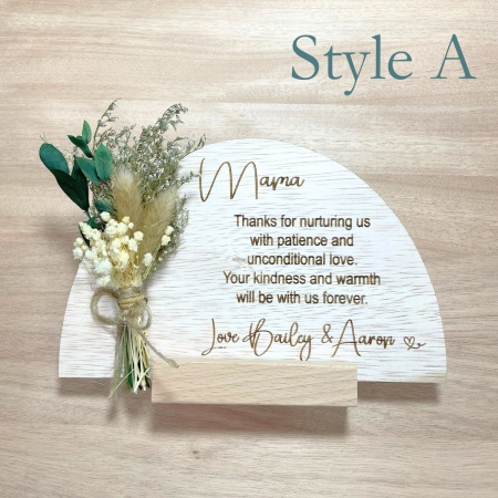 Personalised Mother’s Day Gift Bundle with Engraved Timber Keepsakes