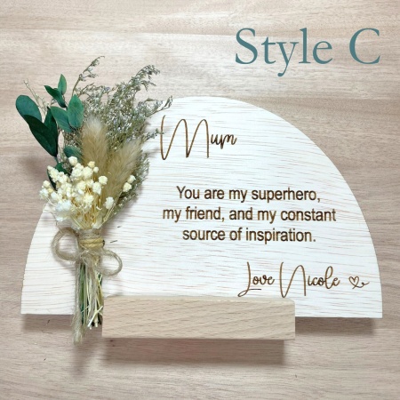 Personalised Mother’s Day Gift Bundle with Engraved Timber Keepsakes