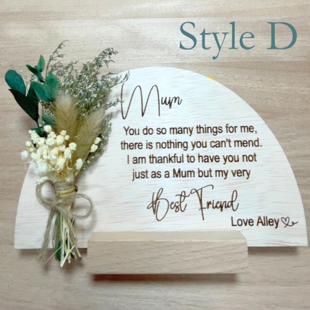 Personalised Mother’s Day Gift Bundle with Engraved Timber Keepsakes