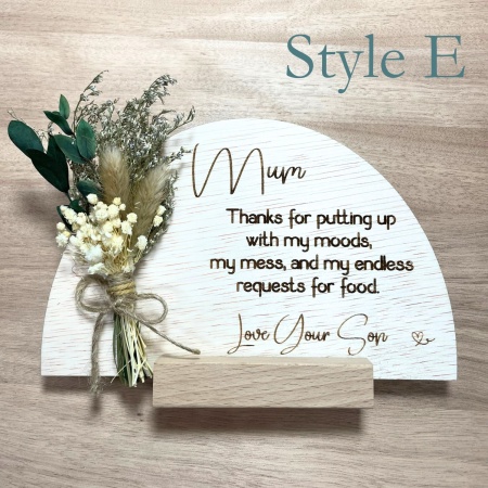 Personalised Mother’s Day Gift Bundle with Engraved Timber Keepsakes