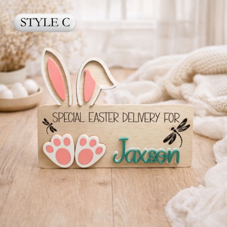 Personalised Name Panels for Easter Crate/Basket
