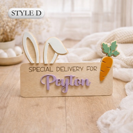 Personalised Name Panels for Easter Crate/Basket