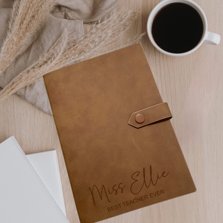 Personalised Teacher Notebook – Custom Engraved A5 Journal Gift