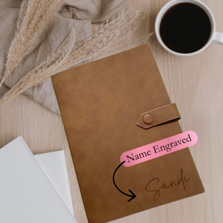 Personalised Best Friend Notebook – Custom Engraved A5 Journal Gift