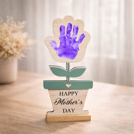 Personalised Handprint Mother’s Day Plaque – A Gift Made by Little Hands