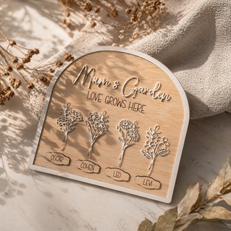 Personalised Mum or Nan Garden Plaque with Children’s Names